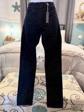 Men's Dark Wash Straight-Leg Jeans